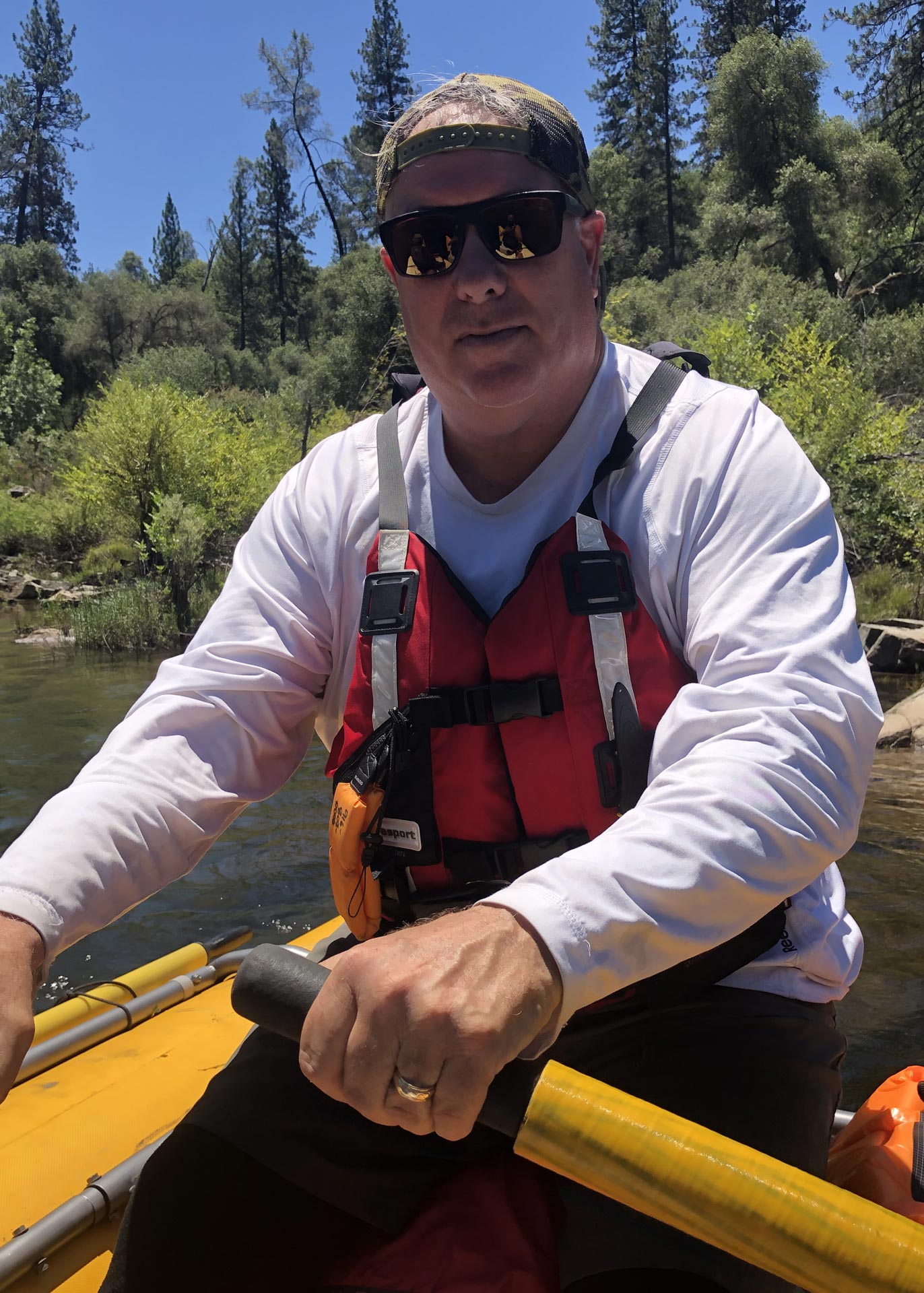 Mike Mowrey enjoying time on the water